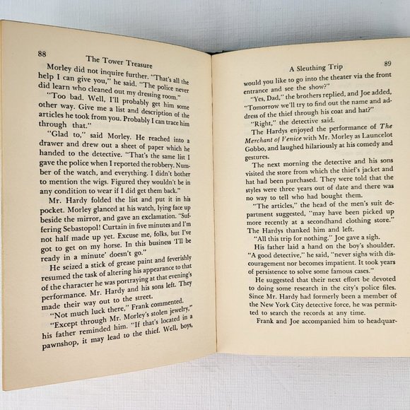 The Tower Treasure Hardy Boys Mystery Series Book HB # 1 Franklin Dixon 1959 VTG - Picture 14 of 16